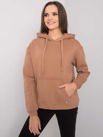 Hoodie met Kangoeroezak – Camel