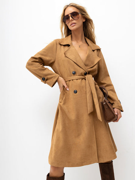 Dames Tussenjas met Ceintuur – Camel