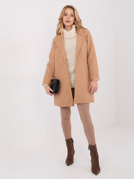 Elegante Korte Damesjas – Camel
