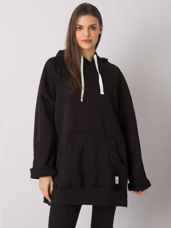 Hoodie met Kangoeroezak – Zwart