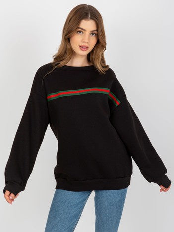 Oversized Sweater zonder Capuchon – Zwart