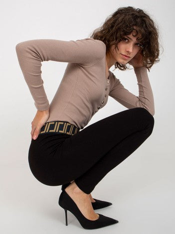 Basic High-Waist Legging – Zwart