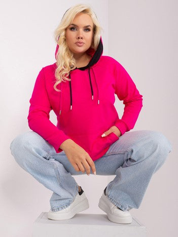 Basic Plus Size Hoodie – Fuchsia