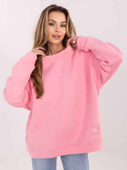 Oversized Sweater zonder Capuchon – Lichtroze