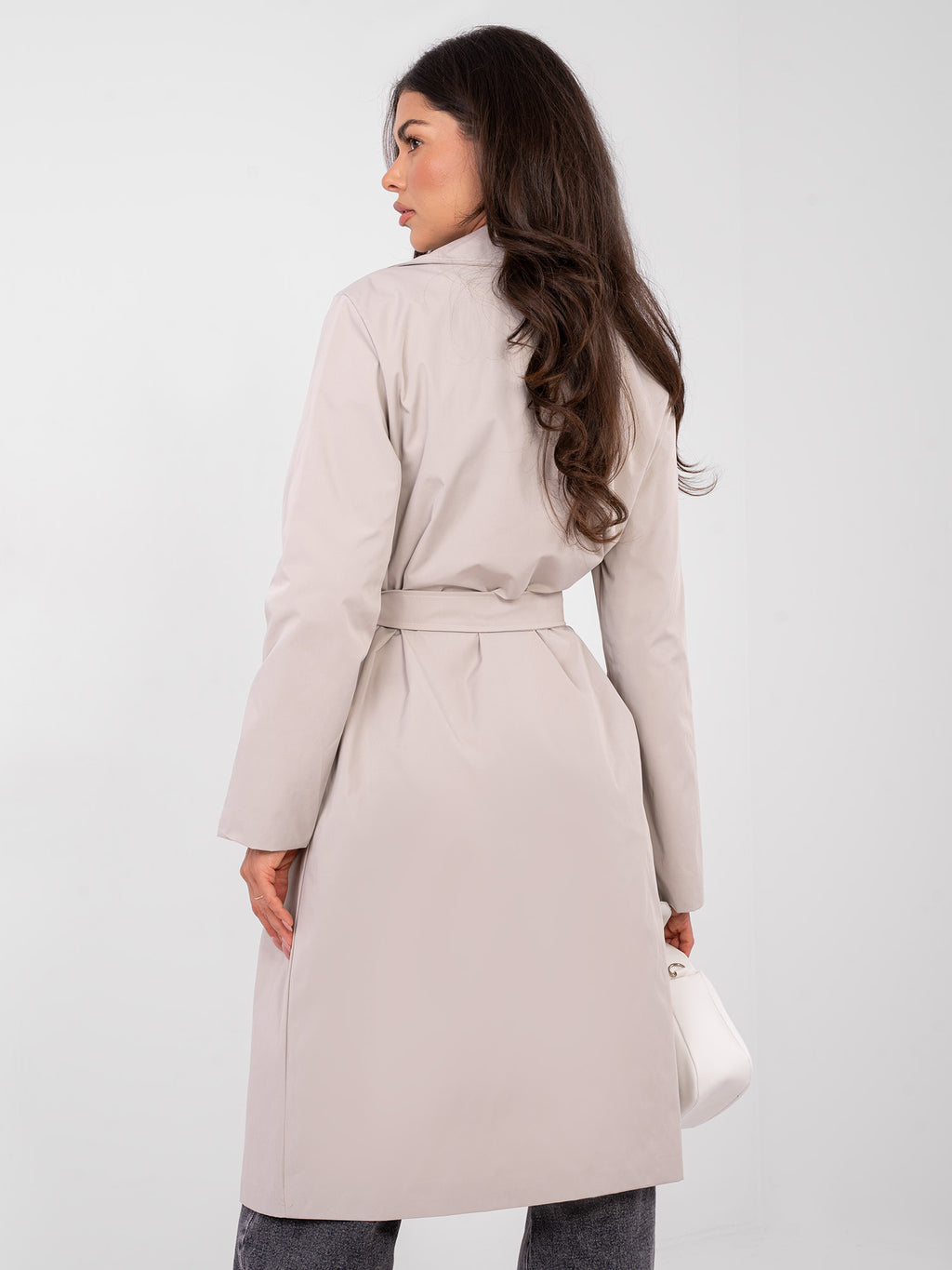 Dames Trenchcoat met Ceintuur – Beige