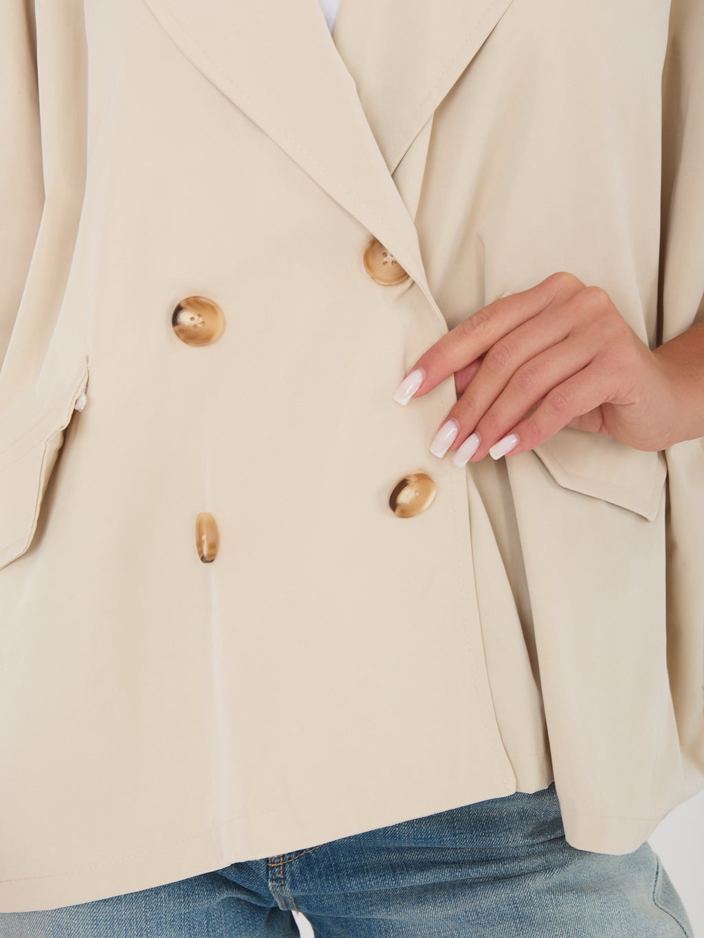 Korte Damesjas – Beige
