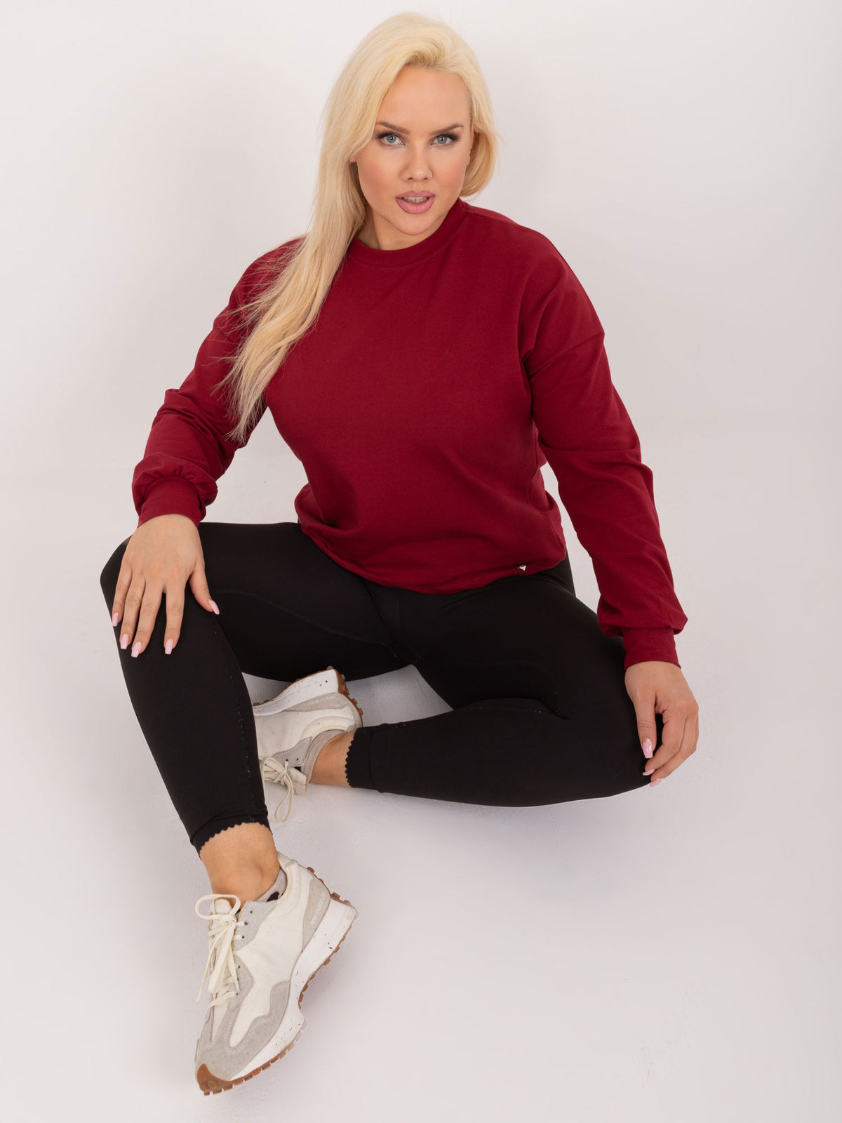 Florentia Plus Size Sweater – Bordeaux