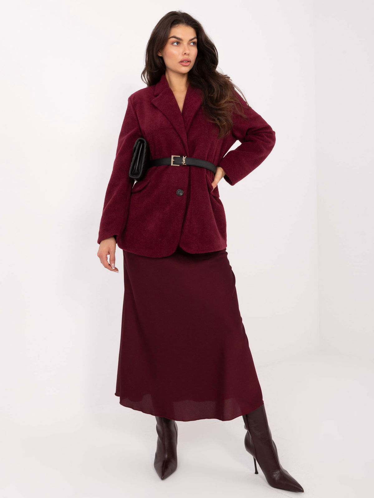 Oversized Damesjas – Bordeaux