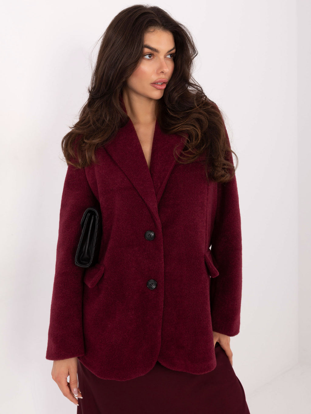 Oversized Damesjas – Bordeaux