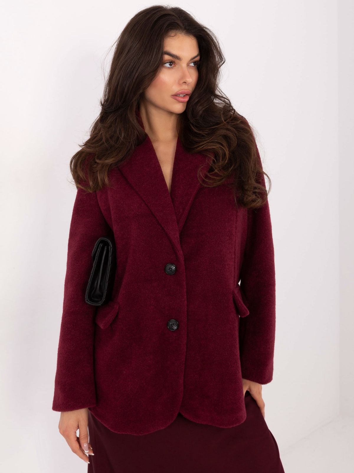 Oversized Damesjas – Bordeaux