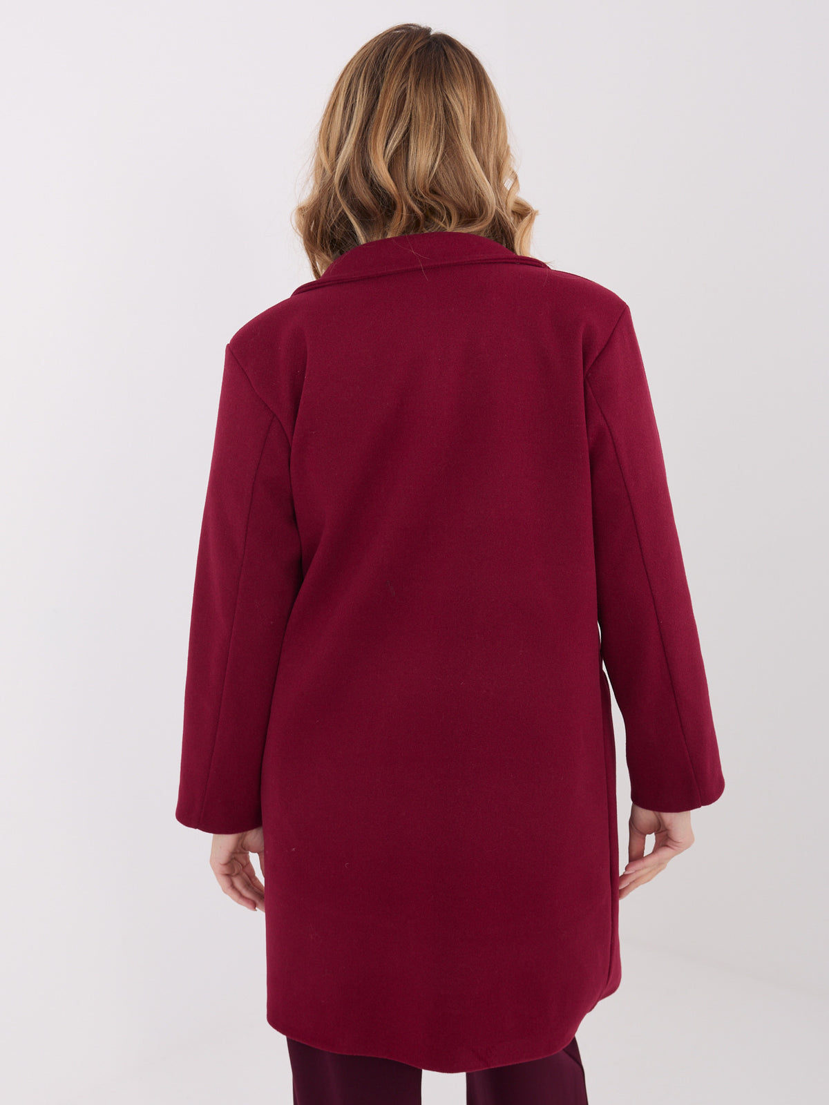 Elegante Korte Damesjas – Bordeaux