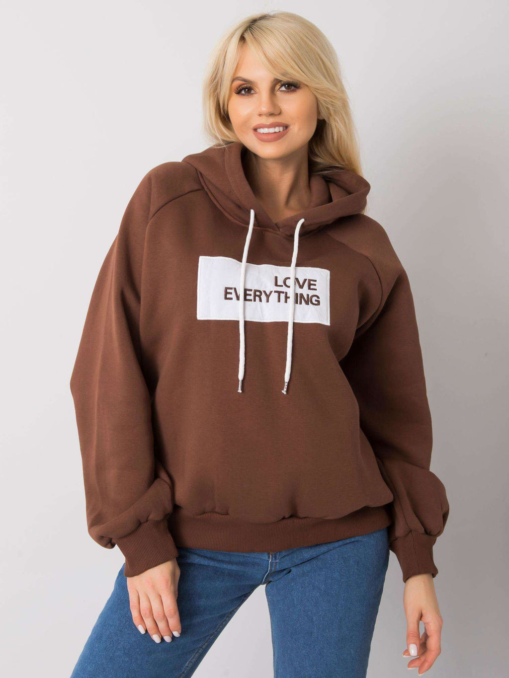 Dina Warm Gevoerde Hoodie – Donkerbruin