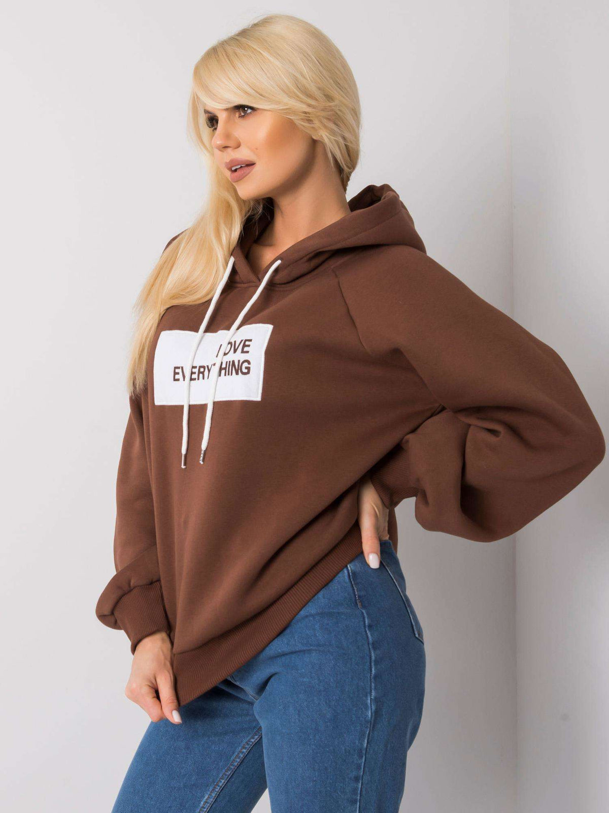 Dina Warm Gevoerde Hoodie – Donkerbruin