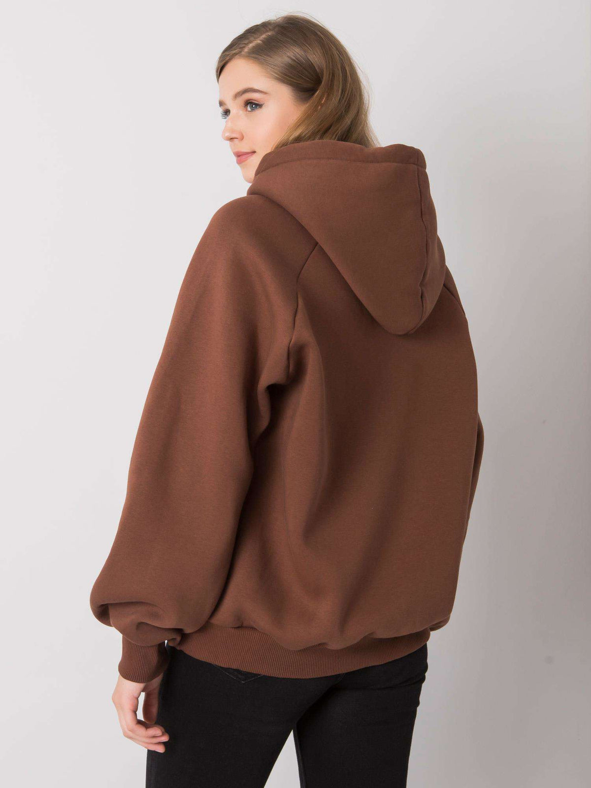 Warm Gevoerde Hoodie – Donkerbruin