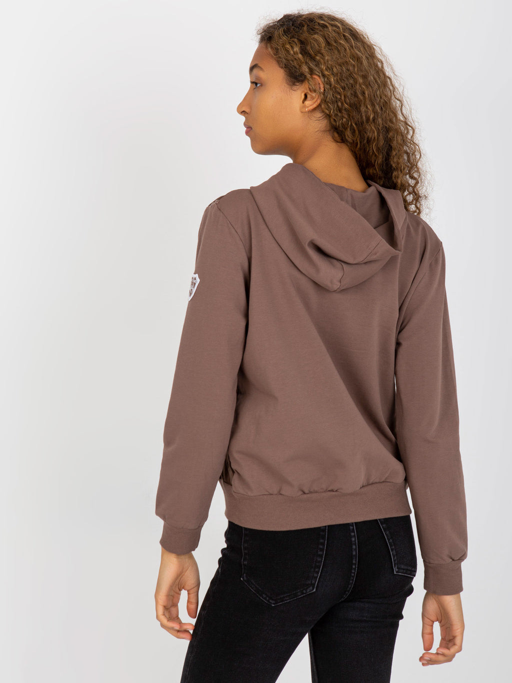 Gewatteerde Bomber Hoodie – Bruin