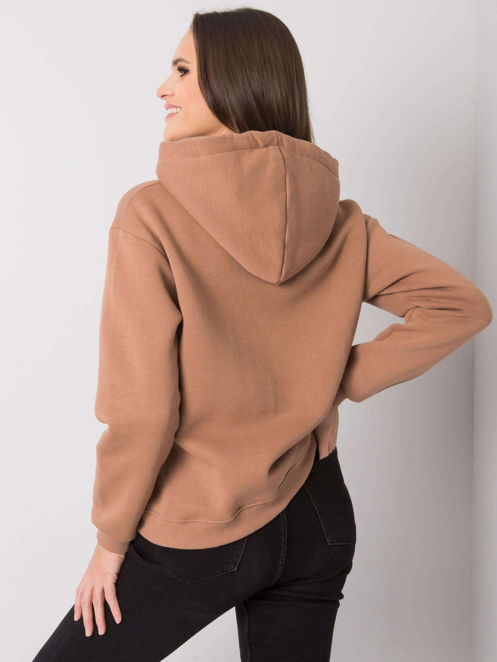 Hoodie met Kangoeroezak – Camel