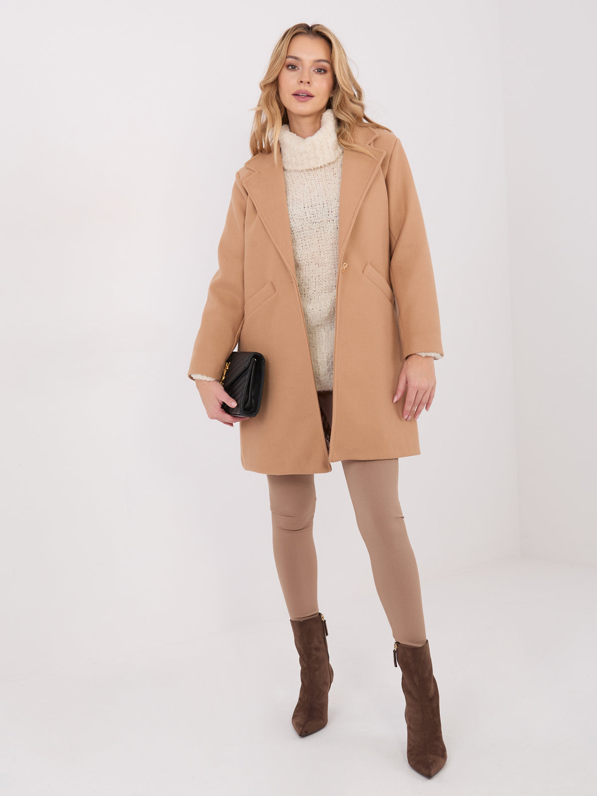 Elegante Korte Damesjas – Camel
