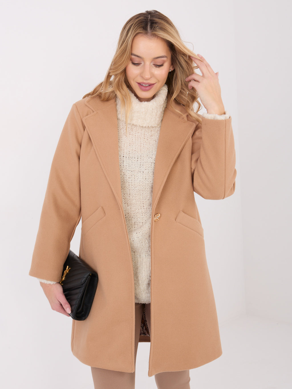 Elegante Korte Damesjas – Camel