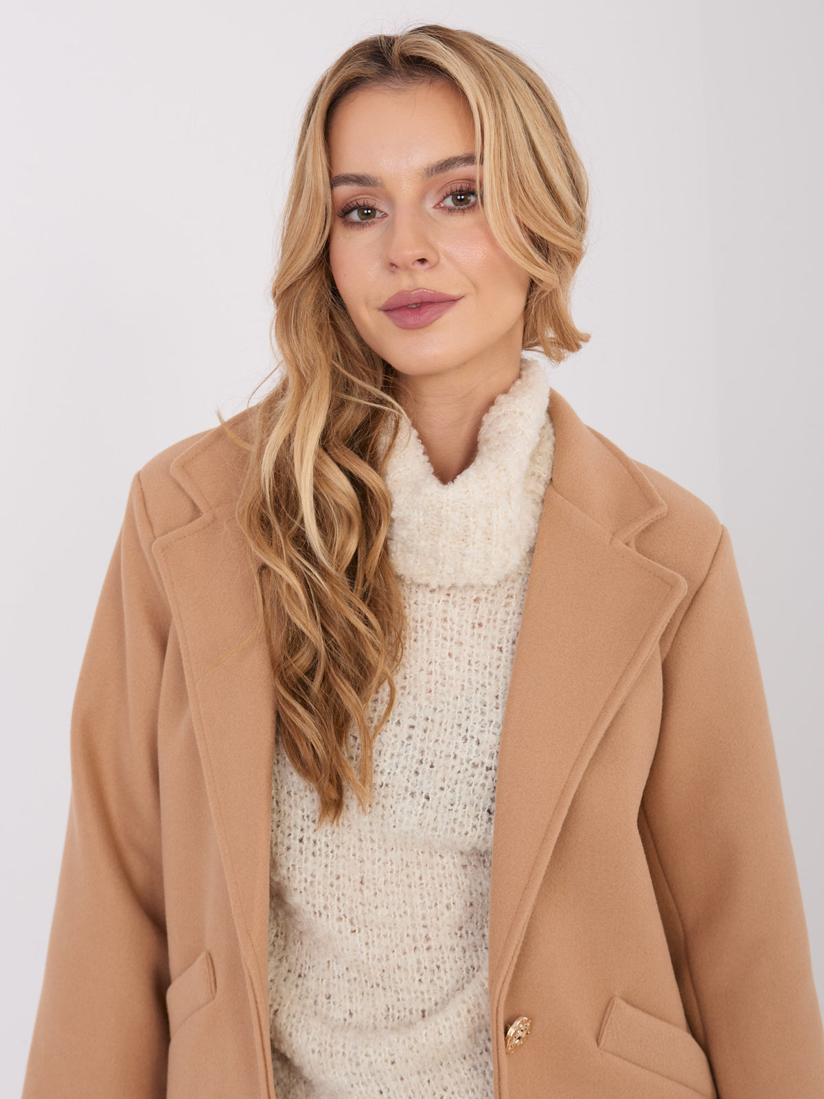Elegante Korte Damesjas – Camel