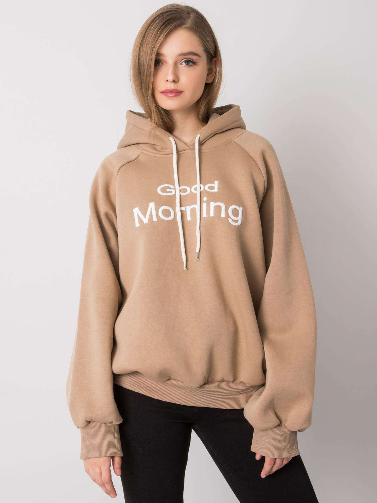 Warm Gevoerde Hoodie – Donkerbeige