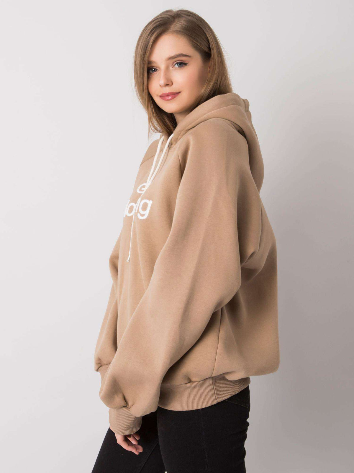 Warm Gevoerde Hoodie – Donkerbeige