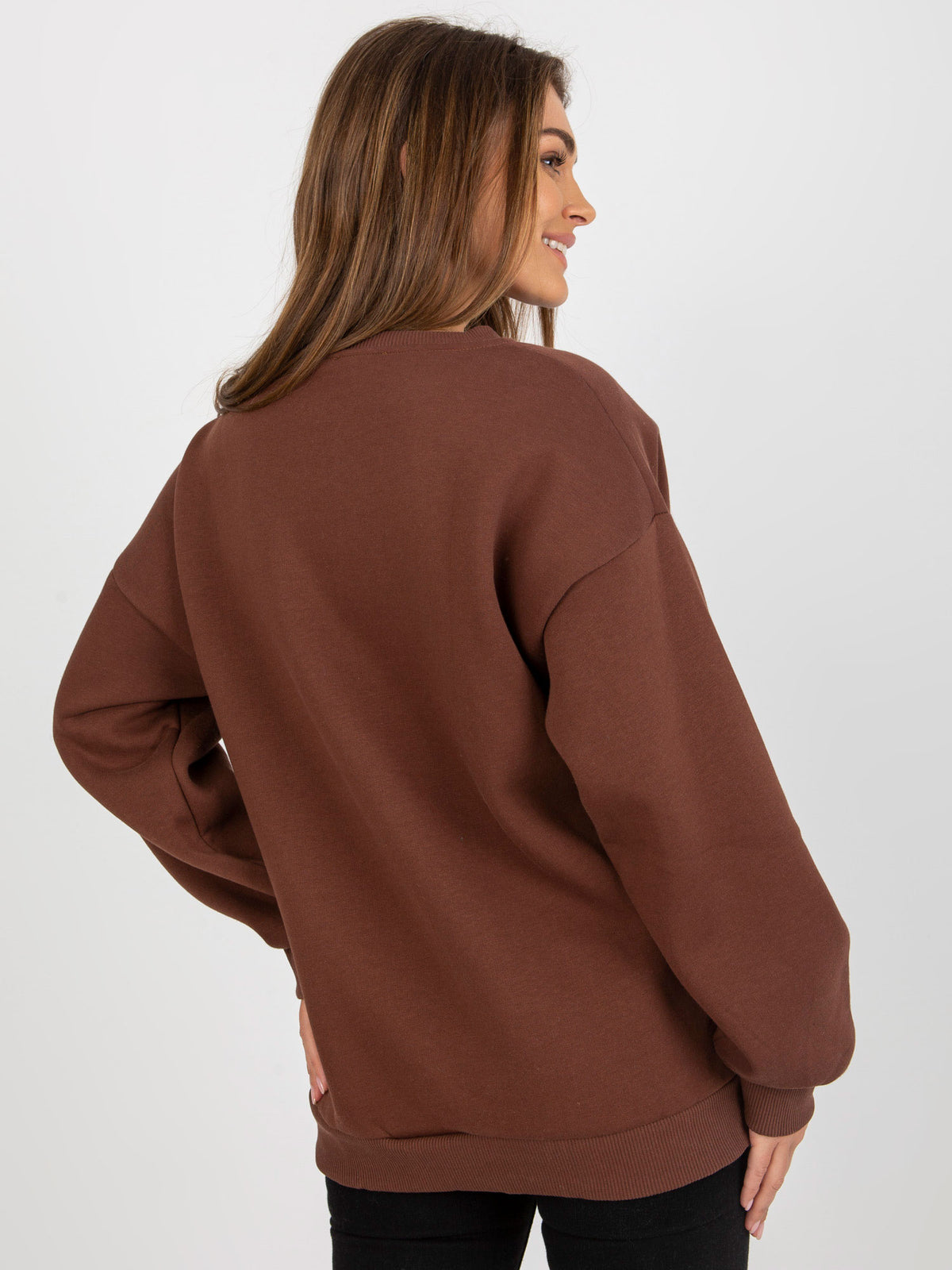 Hoodie met Tekst – Donkerbruin