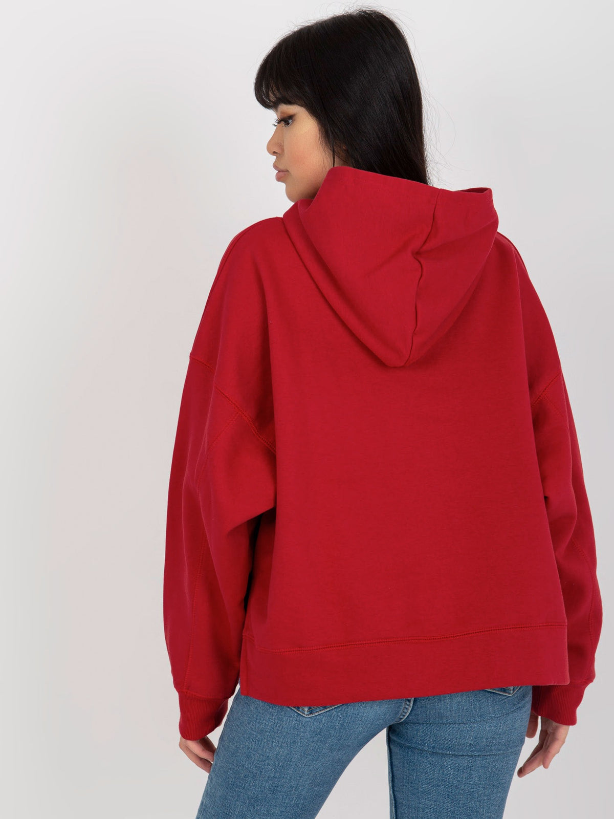 Oversized Hoodie MAYFLIES – Donkerrood