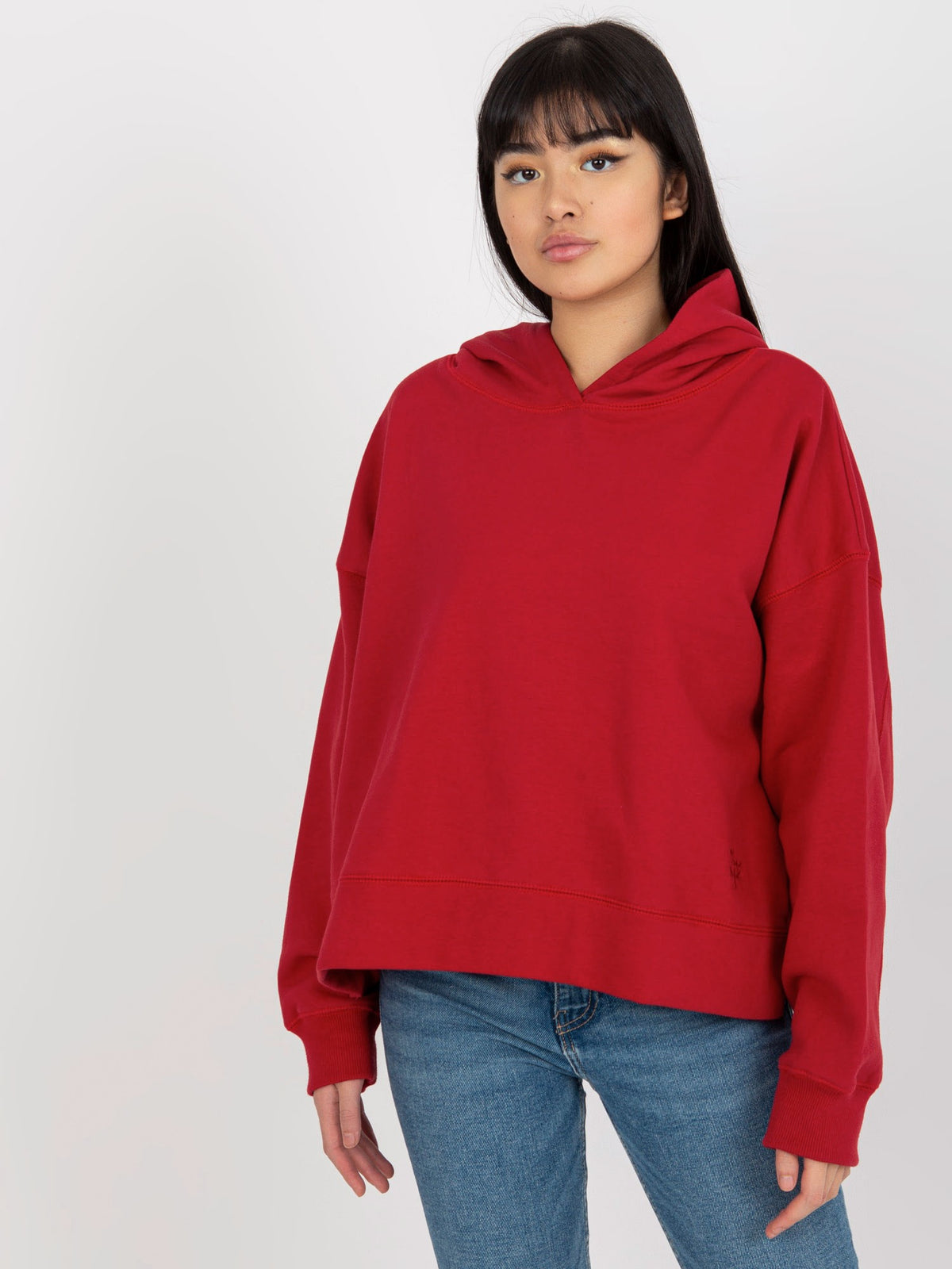 Oversized Hoodie MAYFLIES – Donkerrood