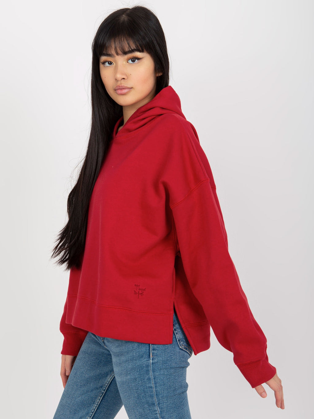 Oversized Hoodie MAYFLIES – Donkerrood