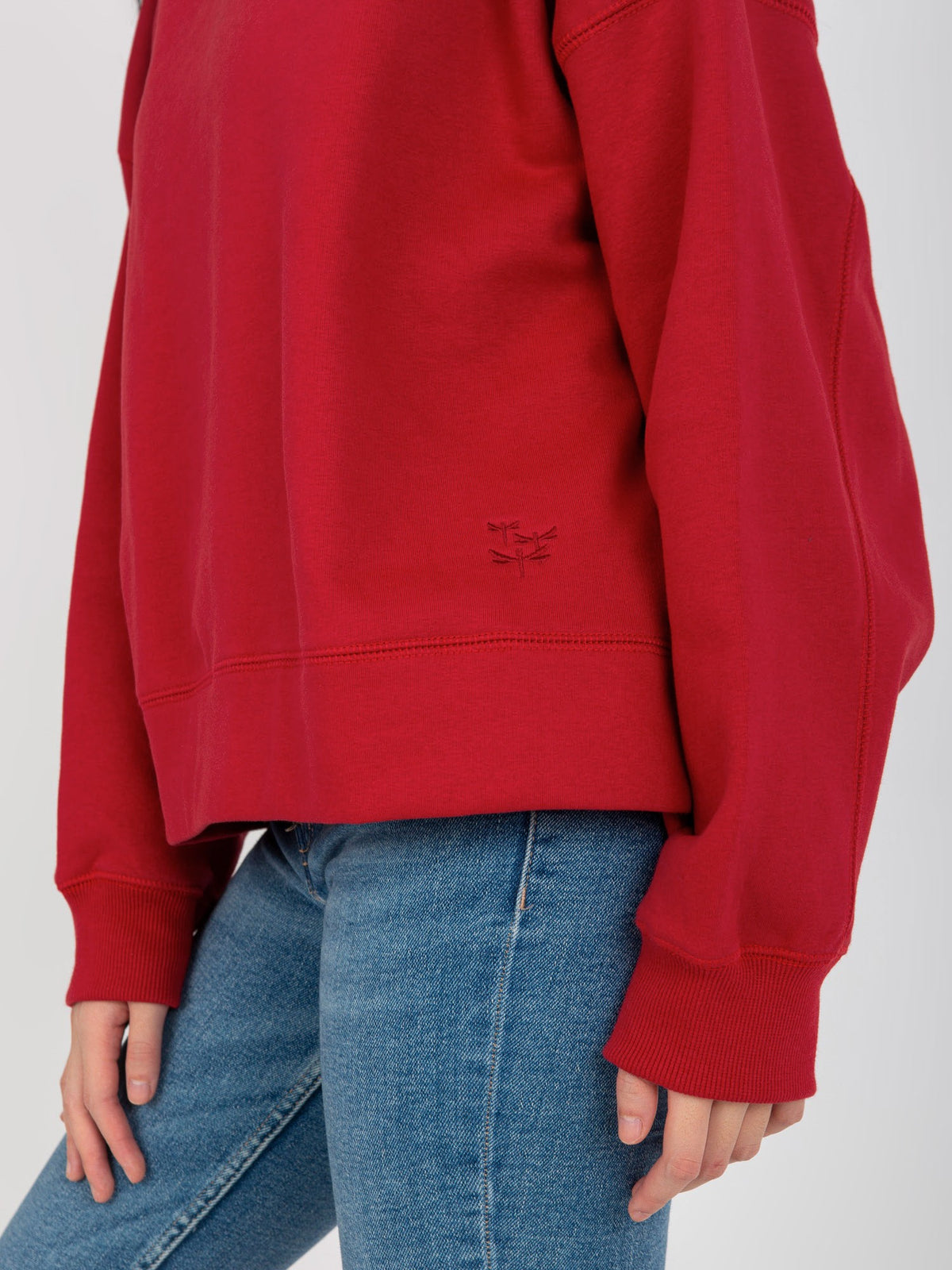 Oversized Hoodie MAYFLIES – Donkerrood