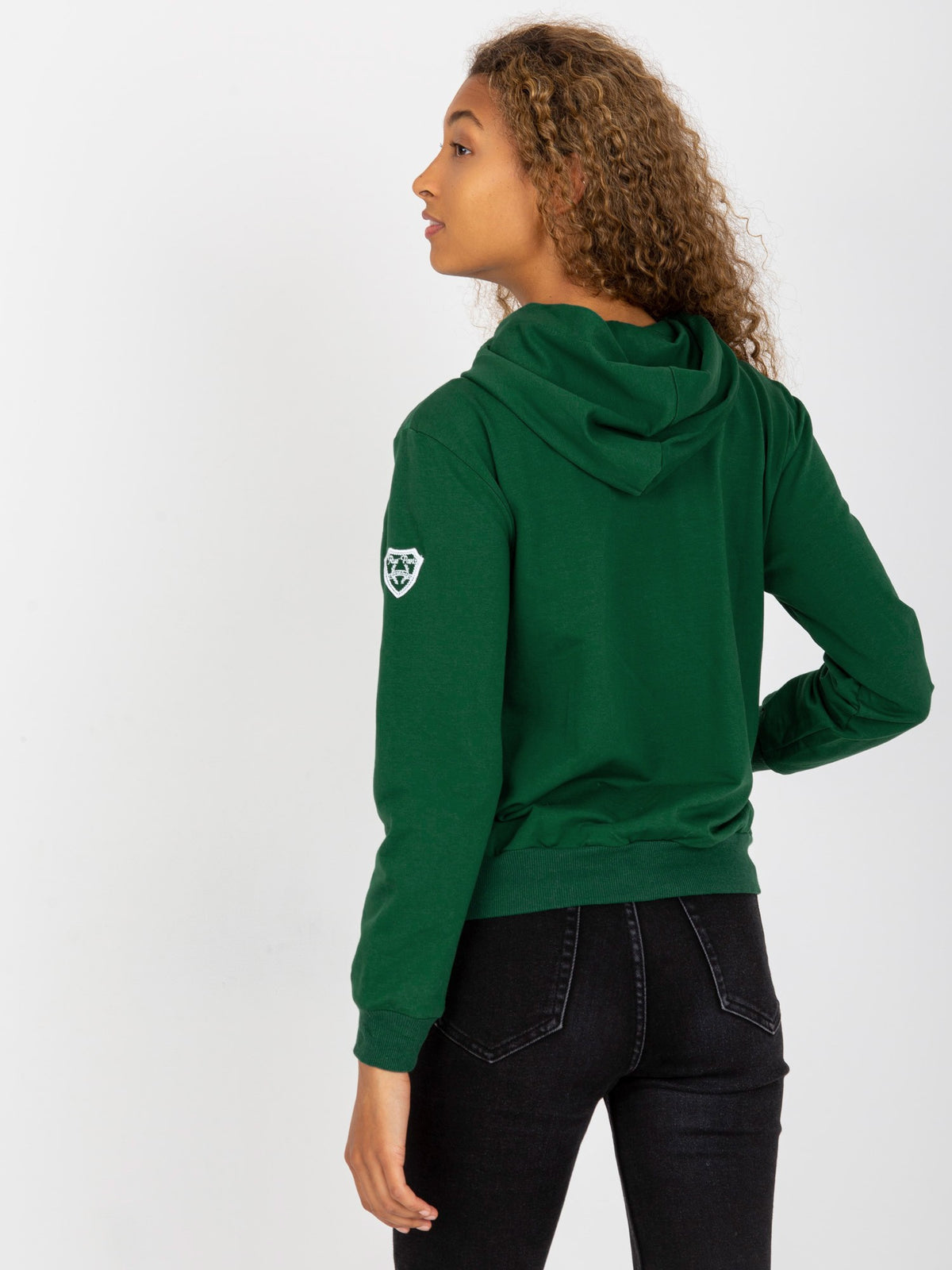 Gewatteerde Bomber Hoodie – Donkergroen