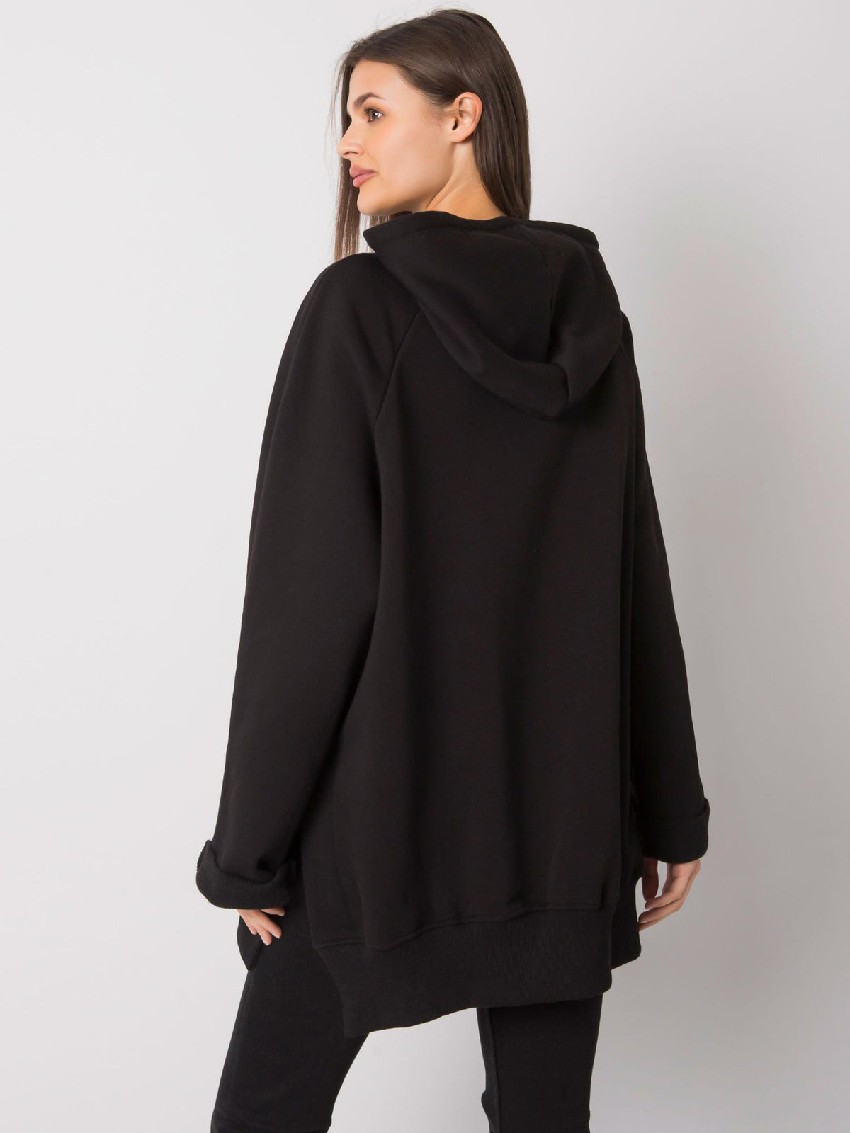 Hoodie met Kangoeroezak – Zwart
