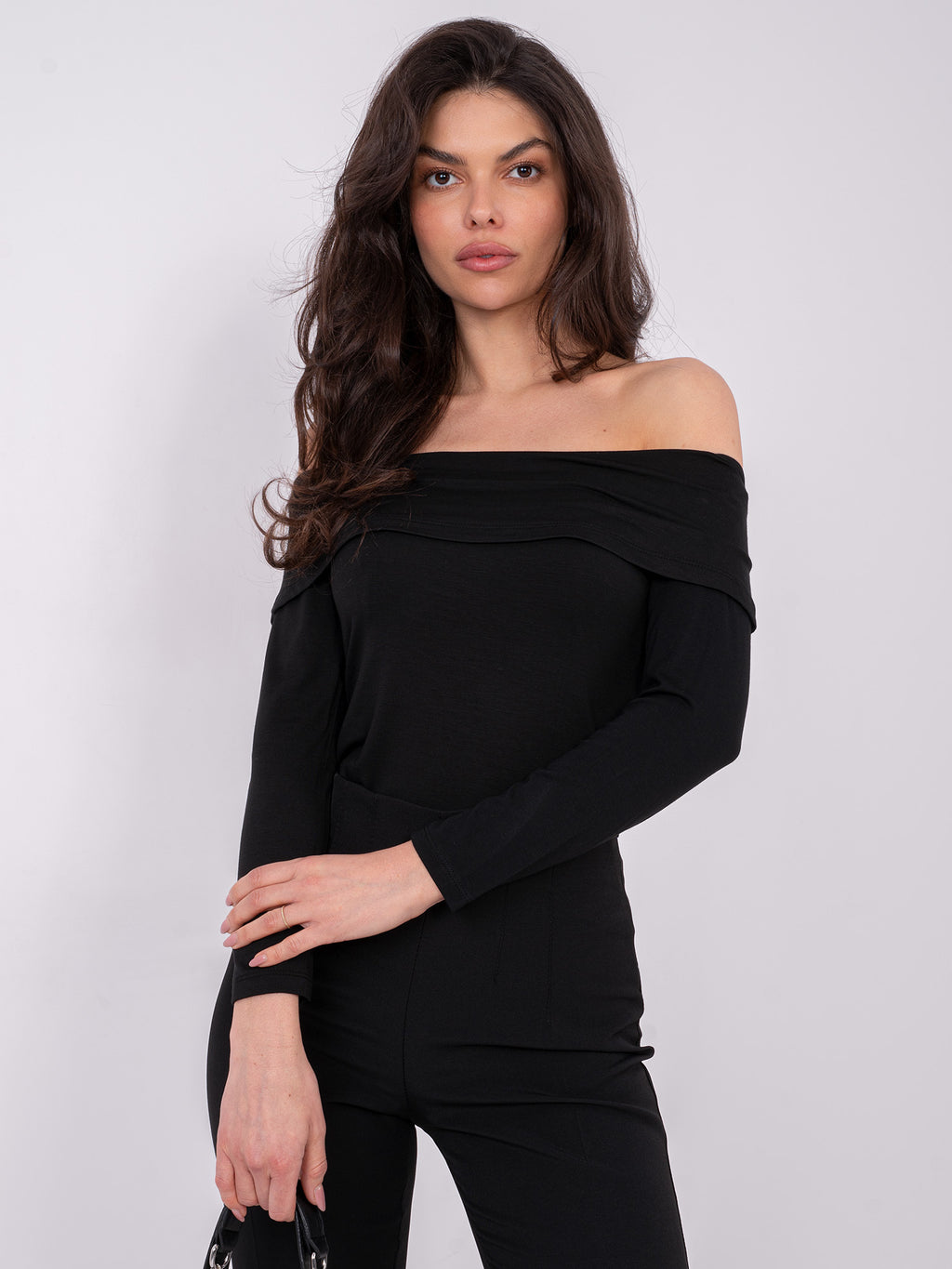 Off Shoulder Top – Zwart