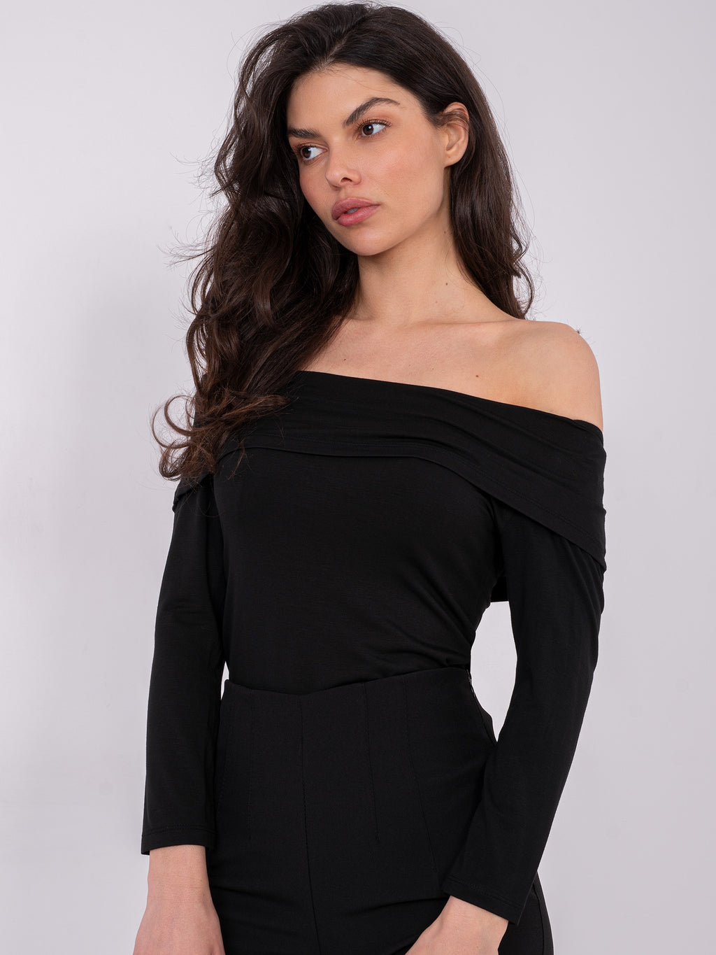 Off Shoulder Top – Zwart