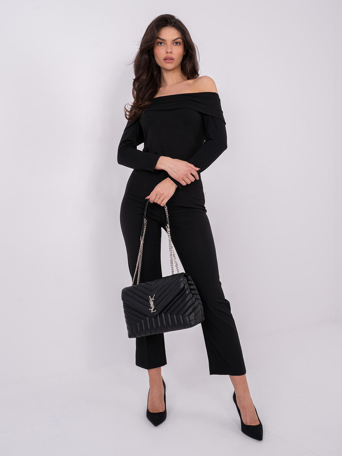 Off Shoulder Top – Zwart