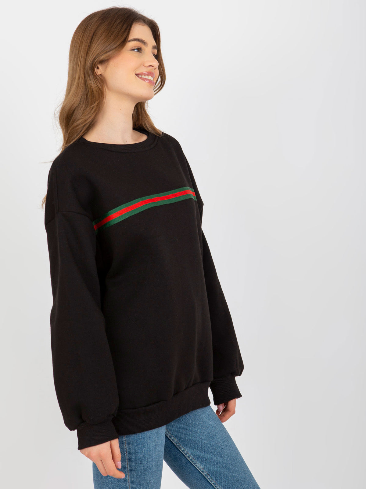 Oversized Sweater zonder Capuchon – Zwart