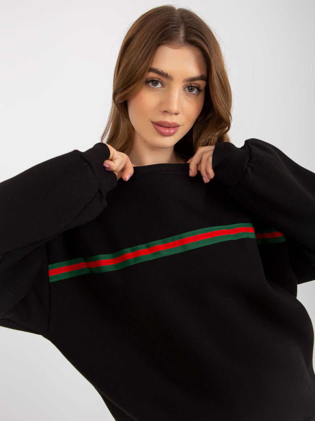 Oversized Sweater zonder Capuchon – Zwart