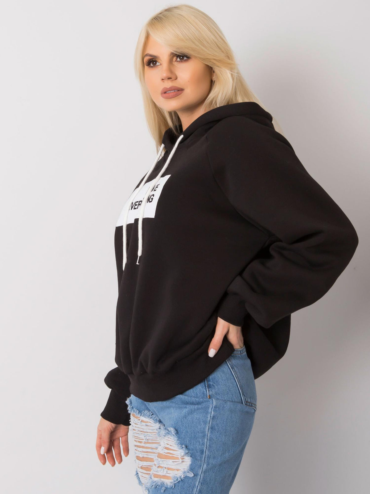 Dina Warm Gevoerde Hoodie – Zwart
