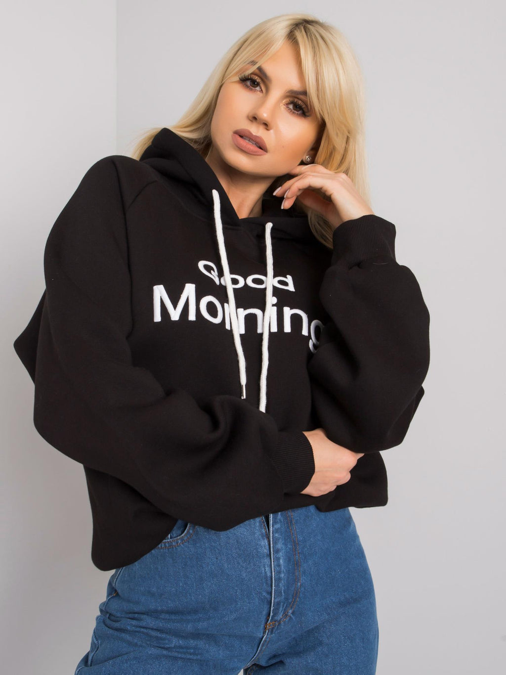 Warm Gevoerde Hoodie – Zwart