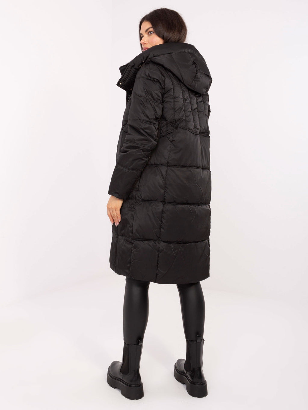 Lange Winterjas GAROFF met Capuchon – Zwart
