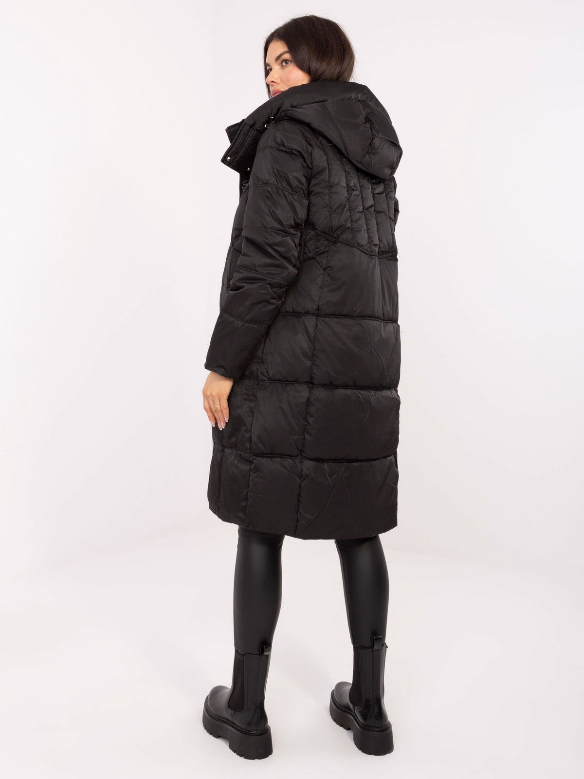 Lange Winterjas GAROFF met Capuchon – Zwart