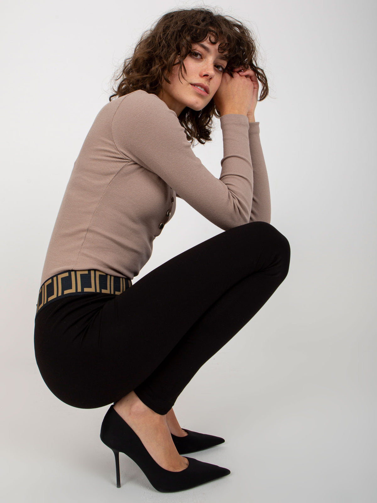 Basic High-Waist Legging – Zwart