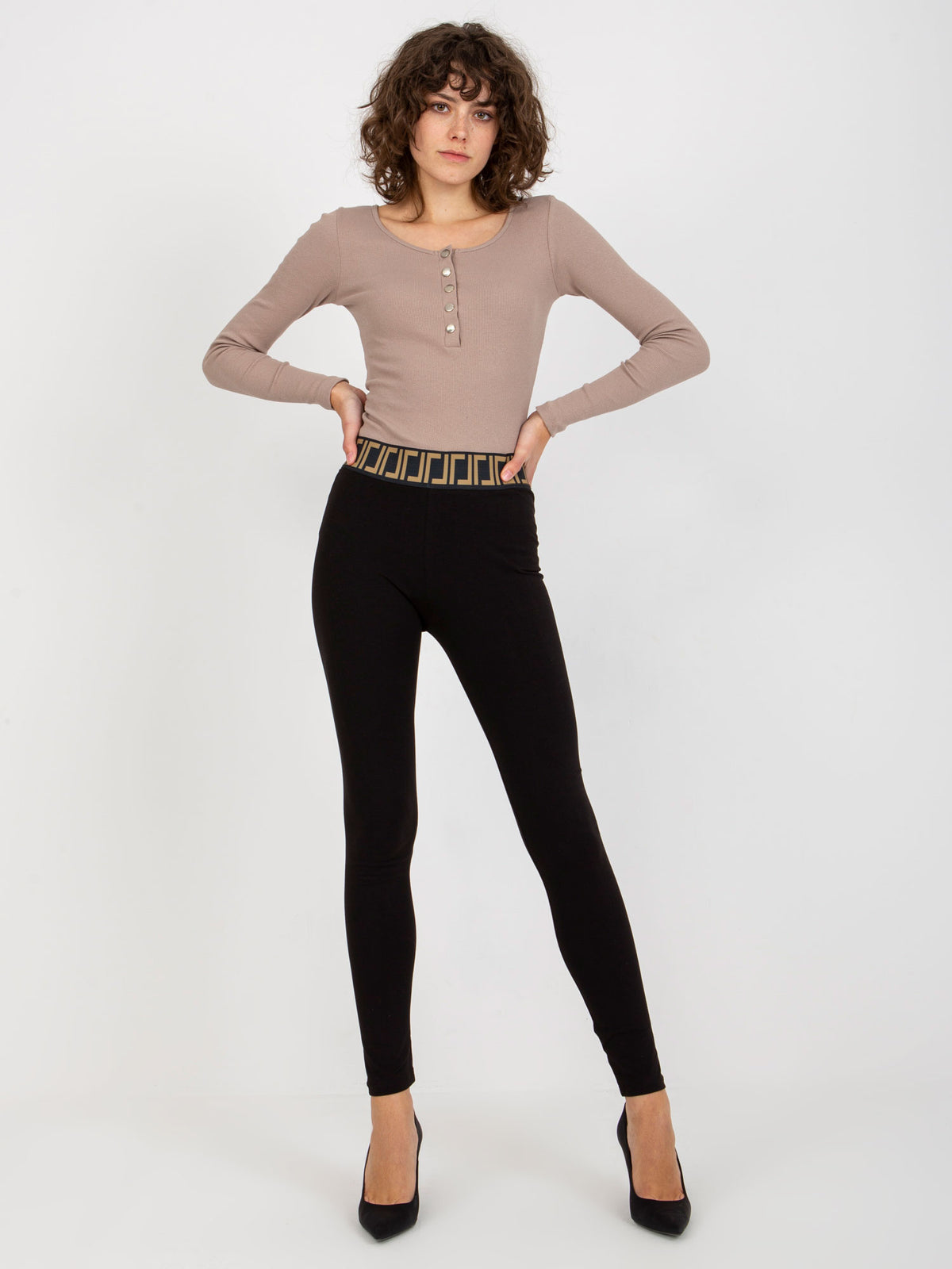 Basic High-Waist Legging – Zwart