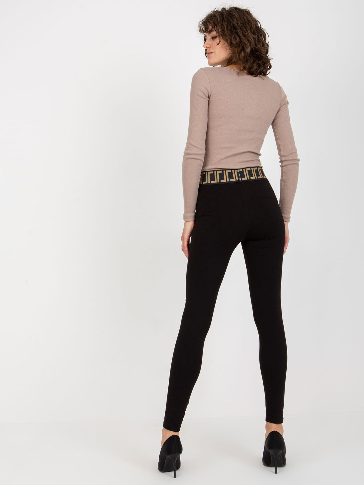 Basic High-Waist Legging – Zwart