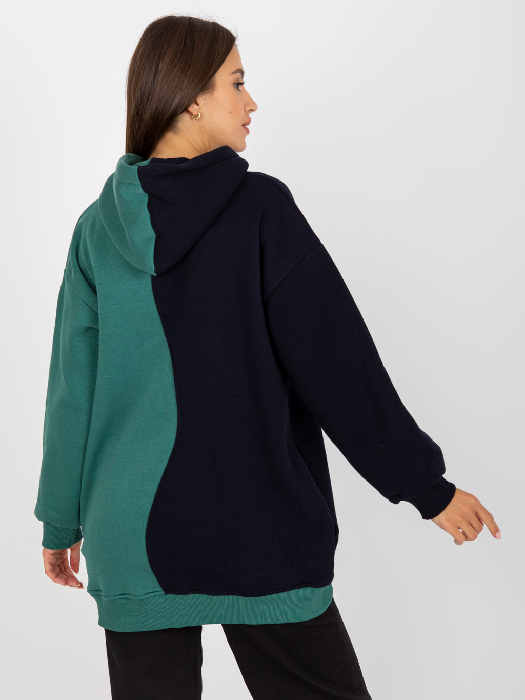 Basic Hoodie – Zwart/Groen