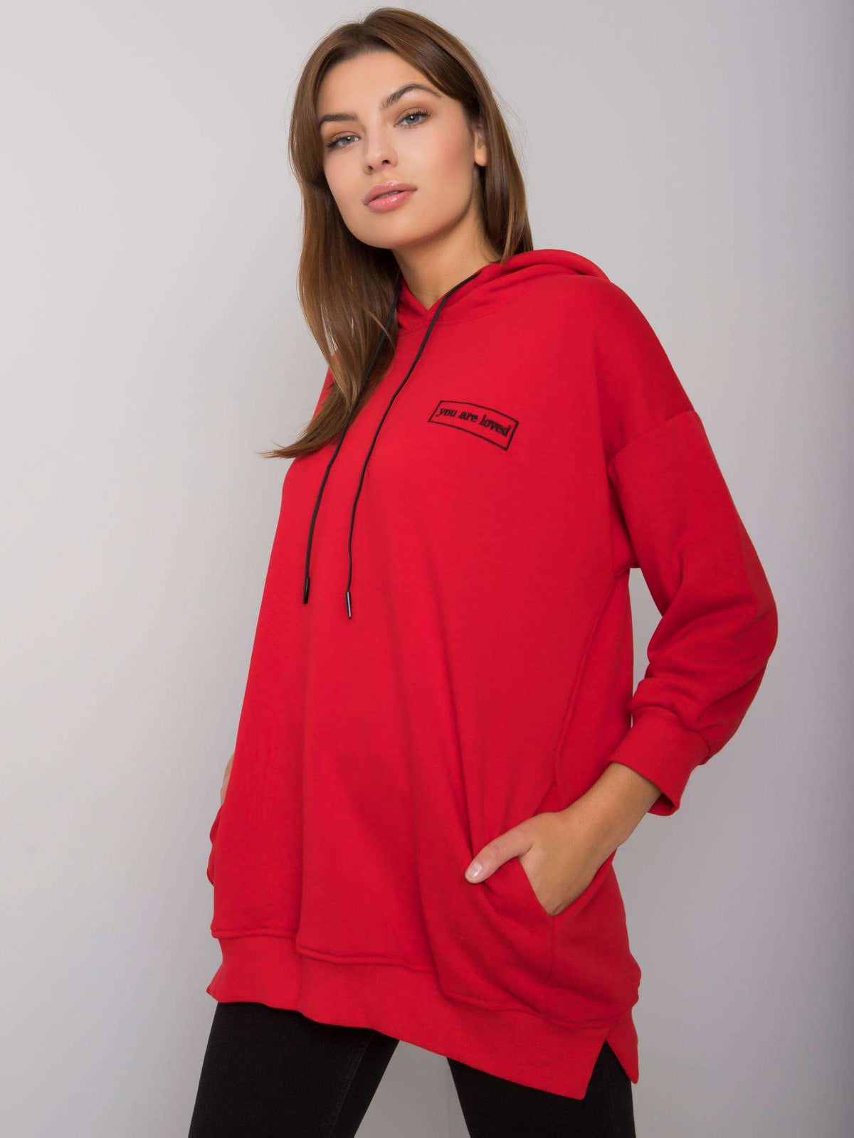 Leora Hoodie met Zakken – Rood