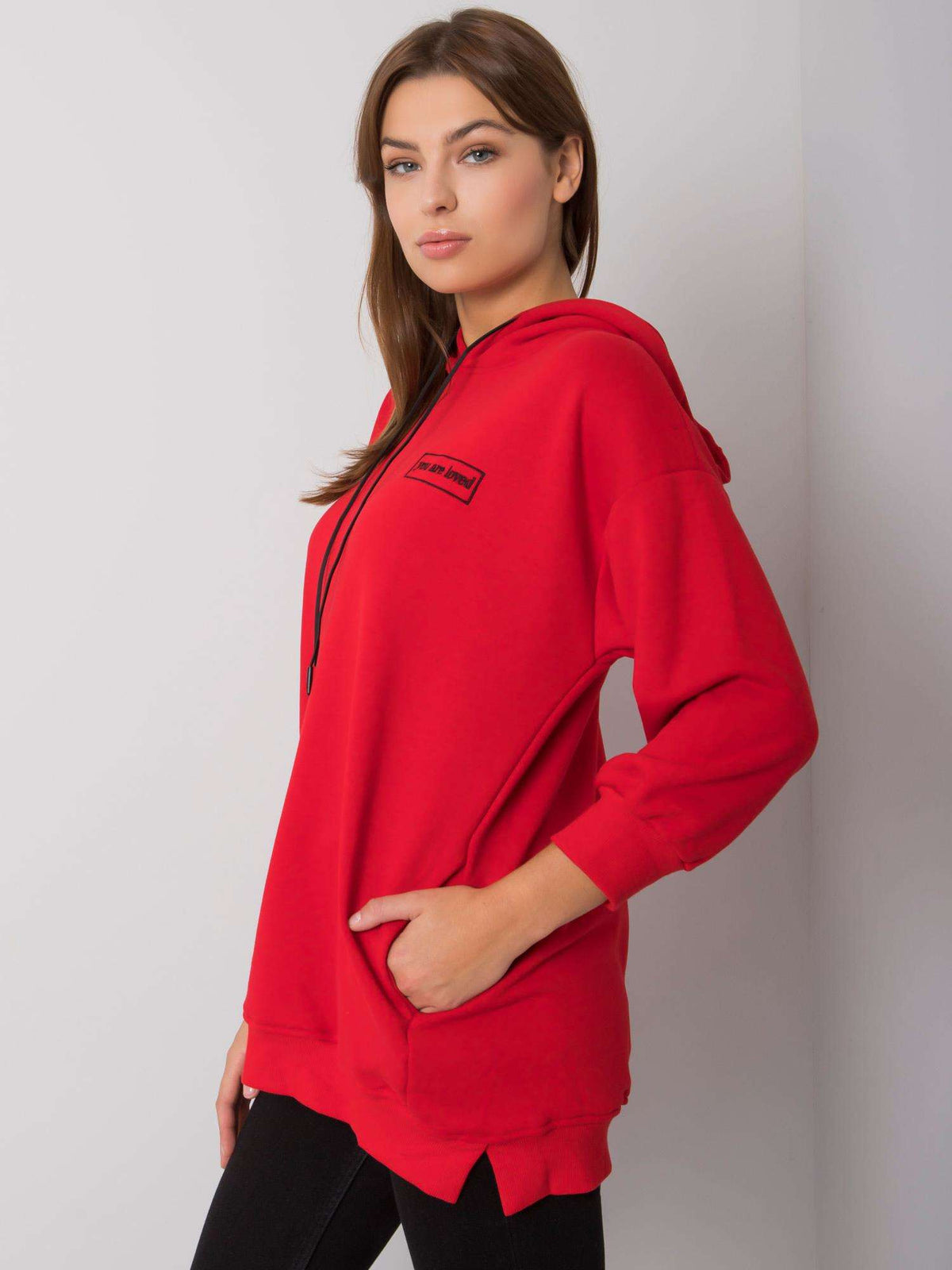 Leora Hoodie met Zakken – Rood