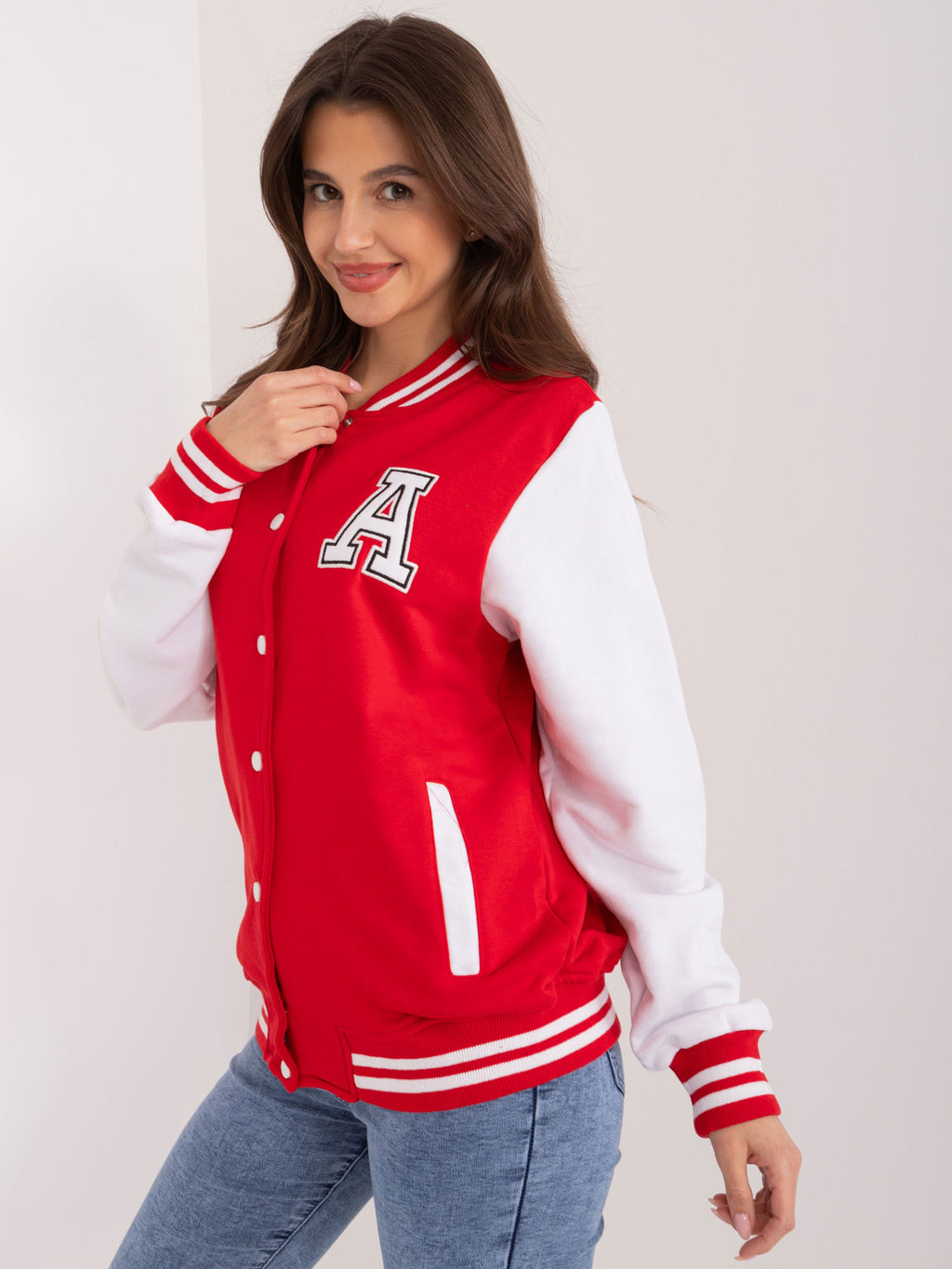 College Bomber Sweater – Rood