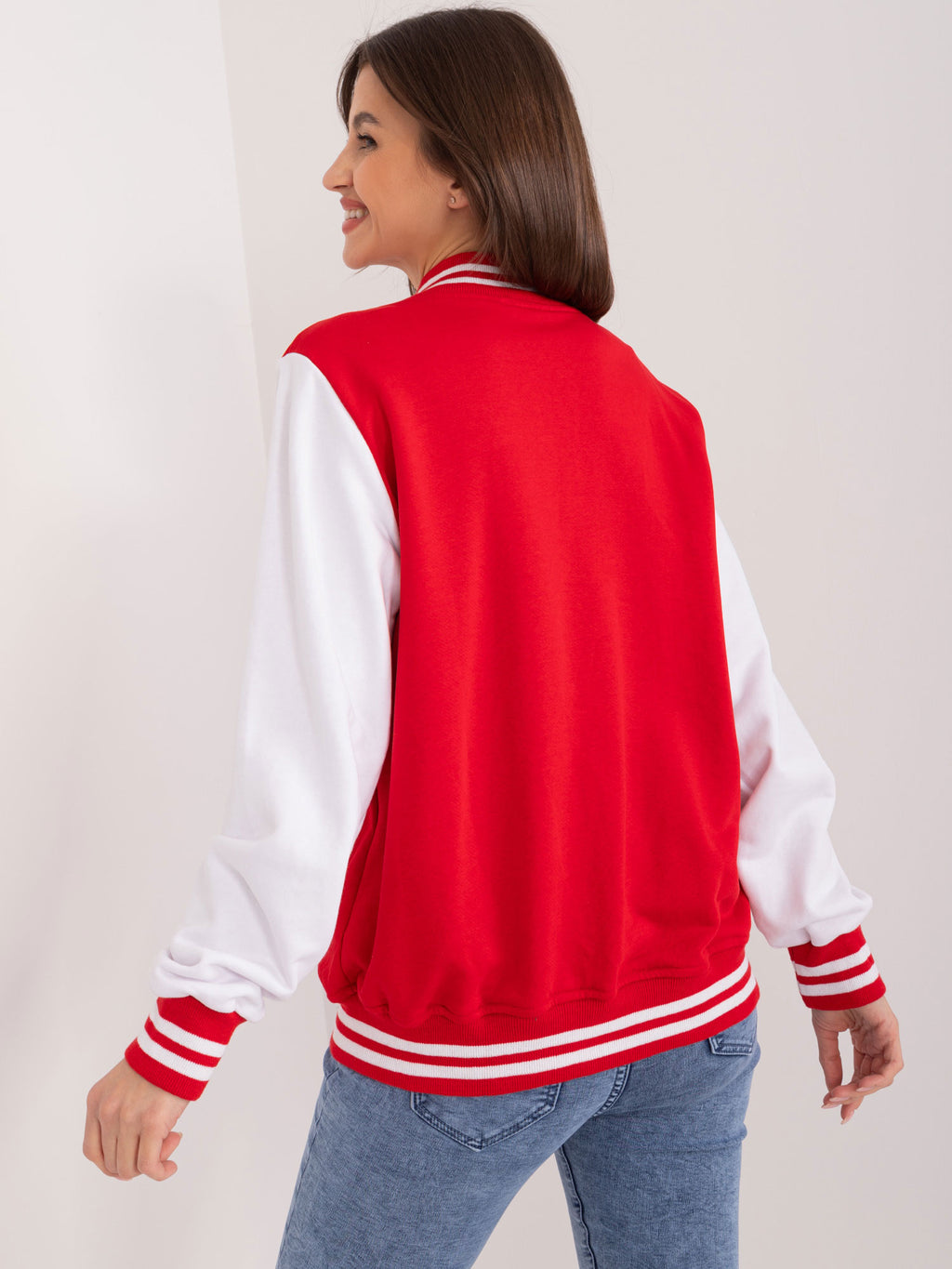 College Bomber Sweater – Rood