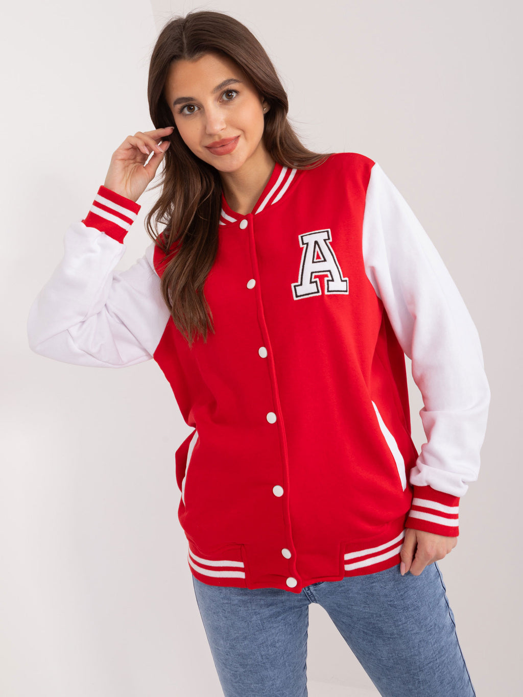 College Bomber Sweater – Rood